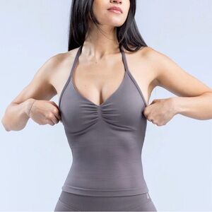 Truffle DFYNE Impact Longline Strappy Top